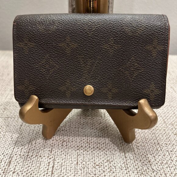 Vintage Louis Vuitton Monogram Porte Monnaie Billets Tresor Wallet - Picture 1 of 5